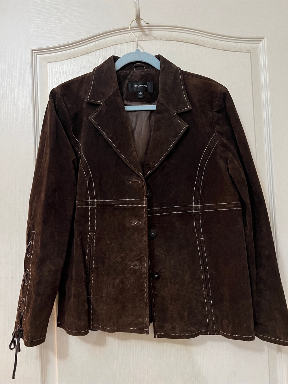 Colbrook Classics vintage Women's Brown Suede Blazer Jacket